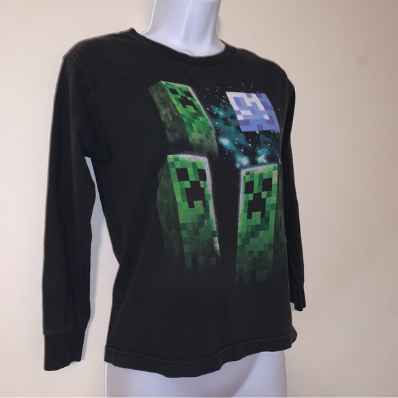 Mojang Jinx Minecraft Creeper Long-Sleeved T-Shirt - Picture 2 of 4
